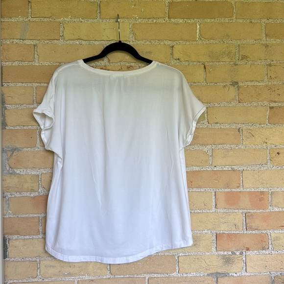 B. Young White Pamila Cap Sleeve Tshirt - Picture 3 of 3